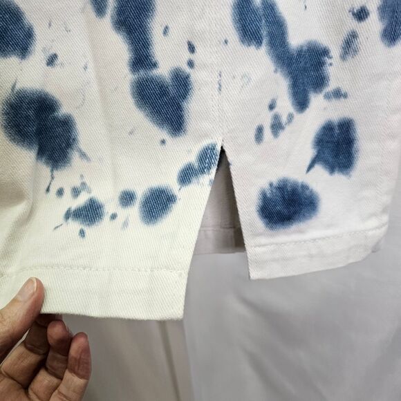 PacSun Blue and White Tie Dye Denim Skirt Size 24/XS - Picture 5 of 11